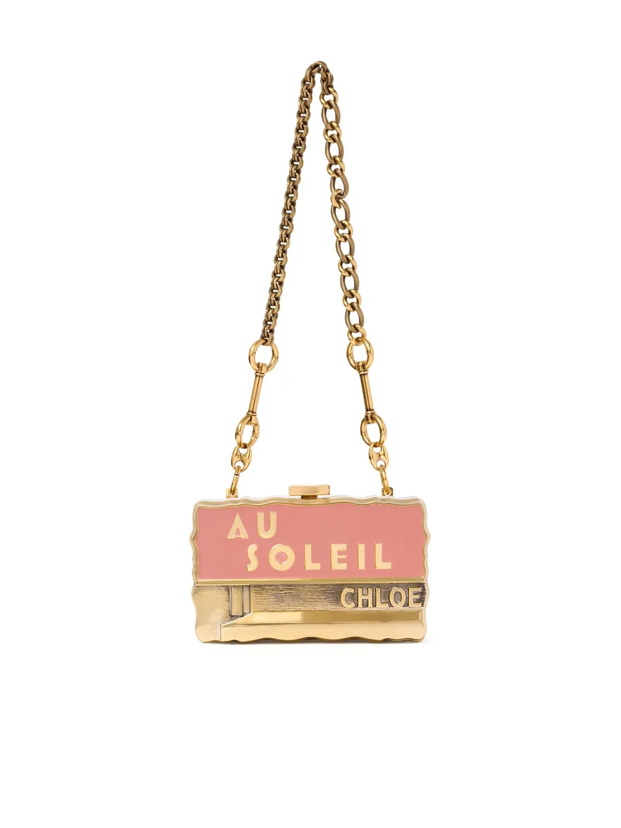 끌로에 브래스 & 에나멜 Chloé Soleil 체인 미노디에르 Gold Color 제품 사진 끌로에 브래스 & 에나멜 Chloé Soleil 체인 미노디에르 Gold Color 제품 사진