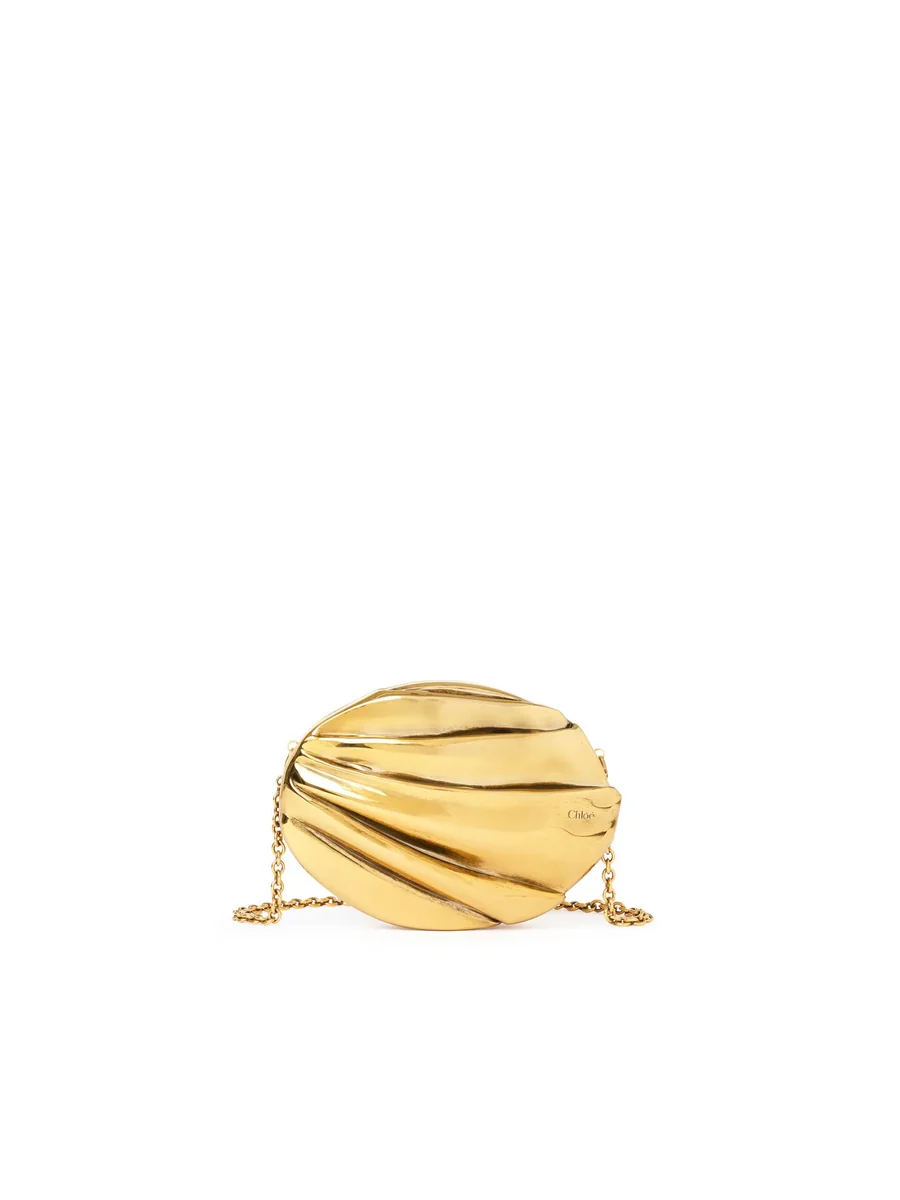 끌로에 코퍼 & 브래스 Chloé Plissé 체인 미노디에르 Gold Color 제품 사진 끌로에 코퍼 & 브래스 Chloé Plissé 체인 미노디에르 Gold Color 제품 사진
