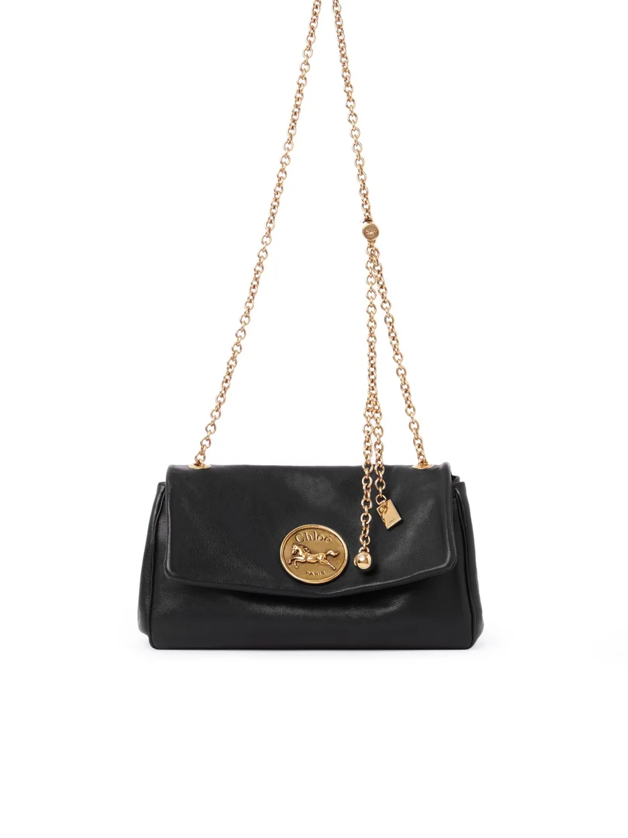 끌로에 그레인드 가죽 Chloé Heritage 숄더백 Black 제품 사진 끌로에 그레인드 가죽 Chloé Heritage 숄더백 Black 제품 사진