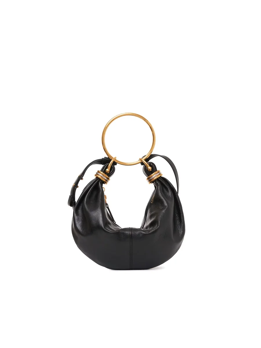 끌로에 그레인드 가죽 스몰 Bracelet Hobo Bag Black 제품 사진 끌로에 그레인드 가죽 스몰 Bracelet Hobo Bag Black 제품 사진