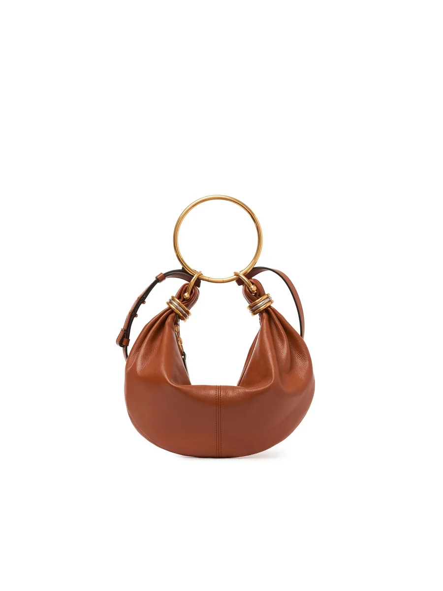 끌로에 그레인드 가죽 스몰 Bracelet Hobo Bag Clay Brown 제품 사진 끌로에 그레인드 가죽 스몰 Bracelet Hobo Bag Clay Brown 제품 사진