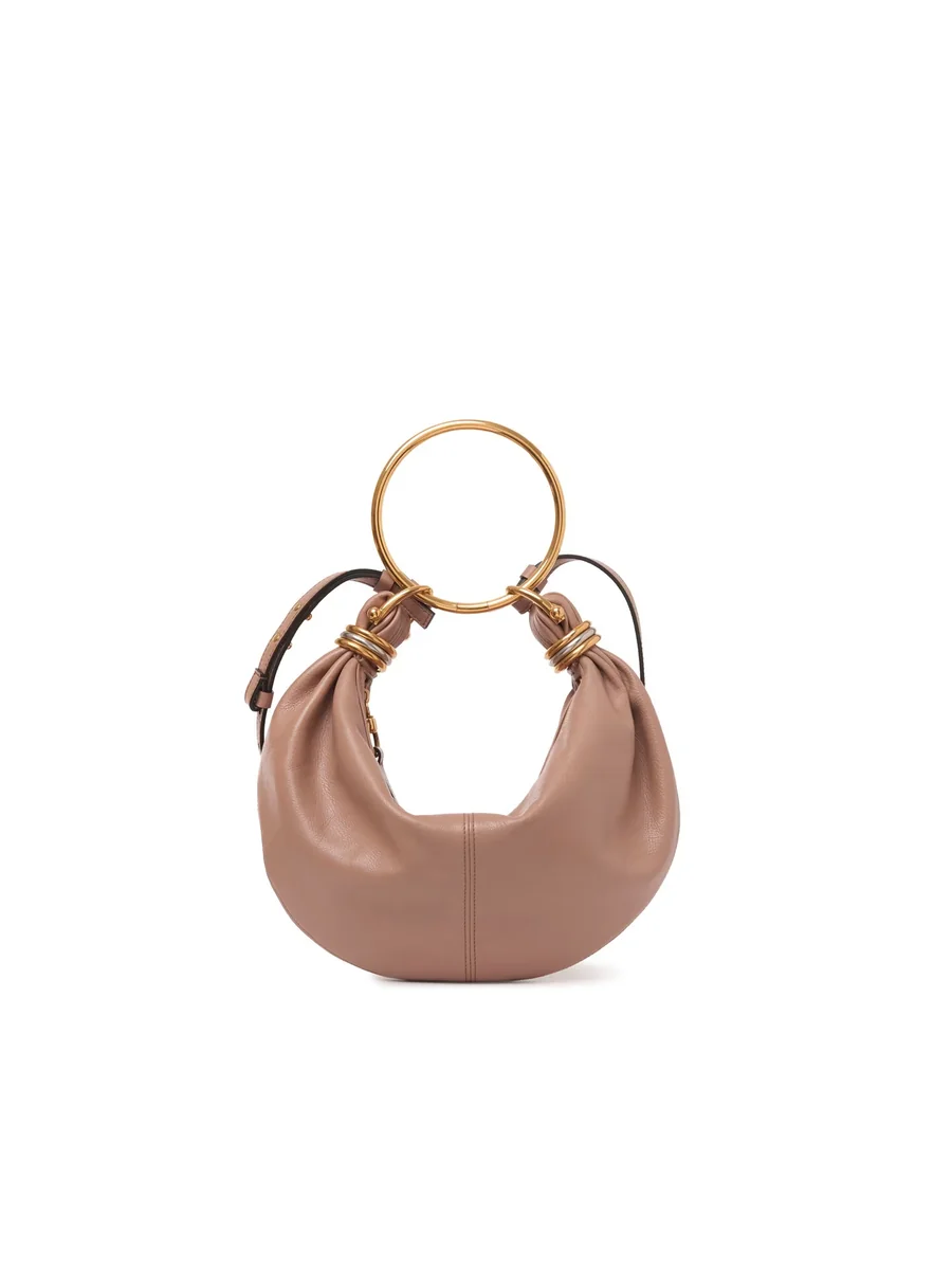 끌로에 그레인드 가죽 스몰 Bracelet Hobo Bag Woodrose 제품 사진 끌로에 그레인드 가죽 스몰 Bracelet Hobo Bag Woodrose 제품 사진