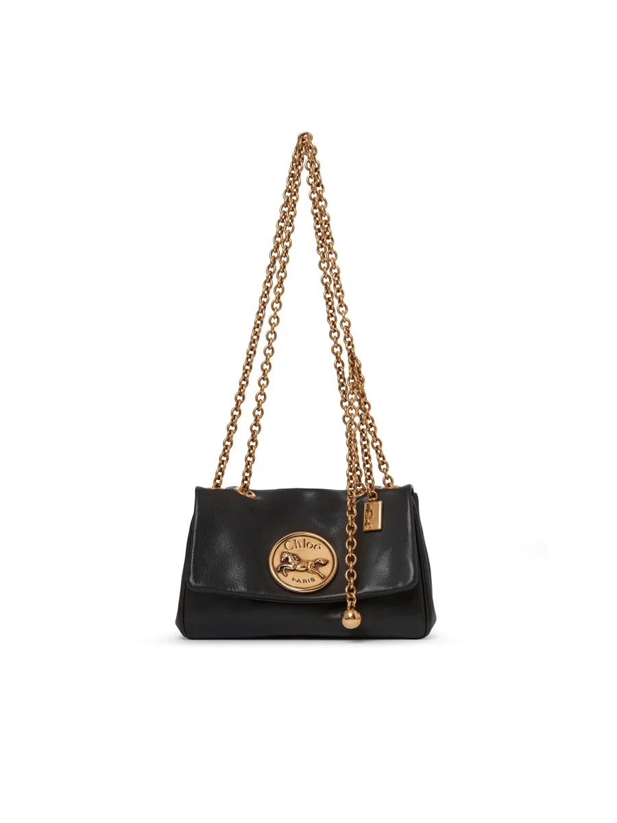 끌로에 그레인드 가죽 스몰 Chloé Heritage 숄더백 Black 제품 사진 끌로에 그레인드 가죽 스몰 Chloé Heritage 숄더백 Black 제품 사진