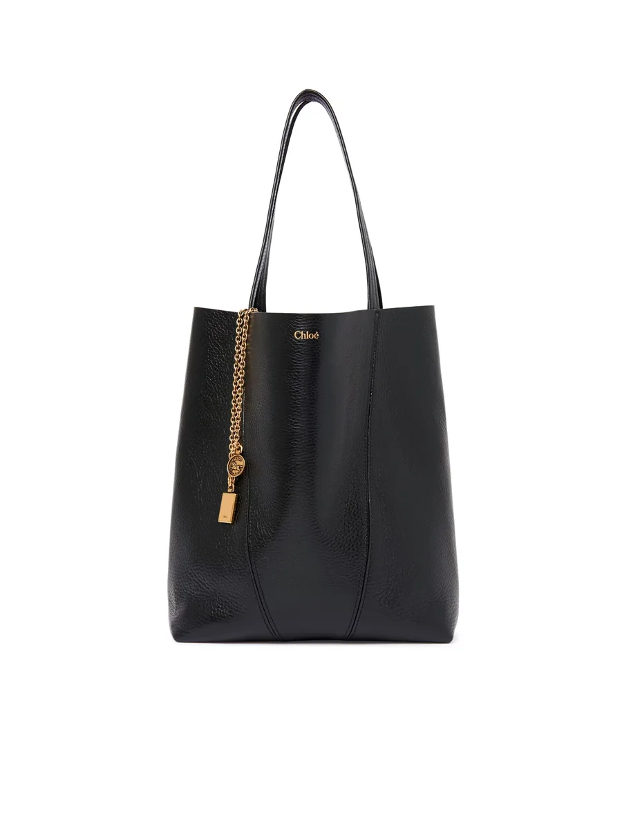 끌로에 그레인드 가죽 Chloé Spin 토트백 Black 제품 사진 끌로에 그레인드 가죽 Chloé Spin 토트백 Black 제품 사진