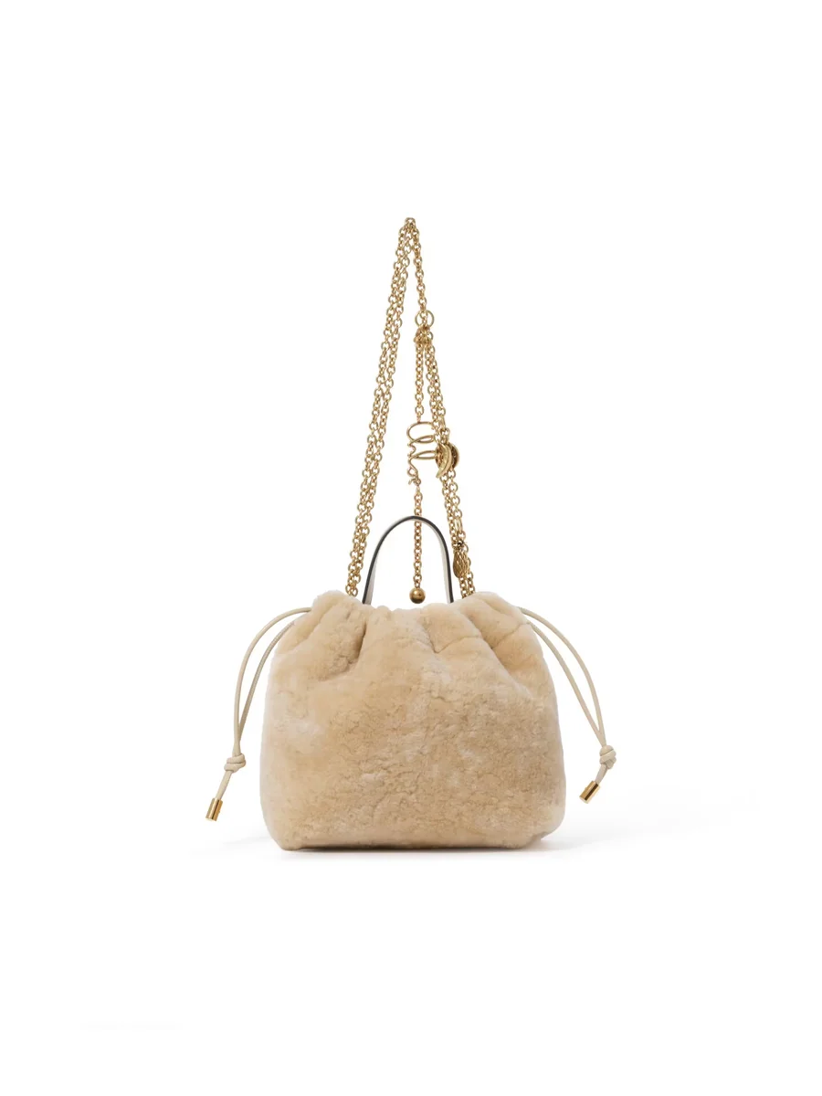 끌로에 시어링 미니 Chloé Icons 체인 숄더백 Sweet Beige 제품 사진 끌로에 시어링 미니 Chloé Icons 체인 숄더백 Sweet Beige 제품 사진