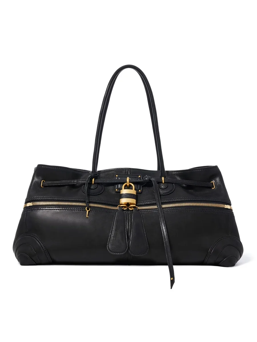 끌로에 소프트 가죽 라지 Paddington Sling 이스트-웨스트 백 Black 제품 사진 끌로에 소프트 가죽 라지 Paddington Sling 이스트-웨스트 백 Black 제품 사진