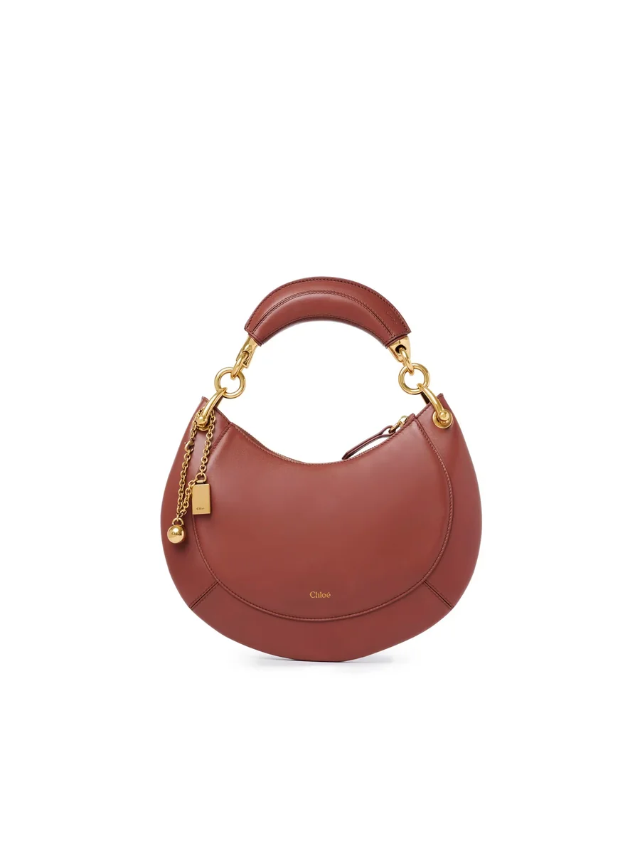 끌로에 소프트 가죽 스몰 Chloé Banana 지퍼 호보 Blushy Brown 제품 사진 끌로에 소프트 가죽 스몰 Chloé Banana 지퍼 호보 Blushy Brown 제품 사진