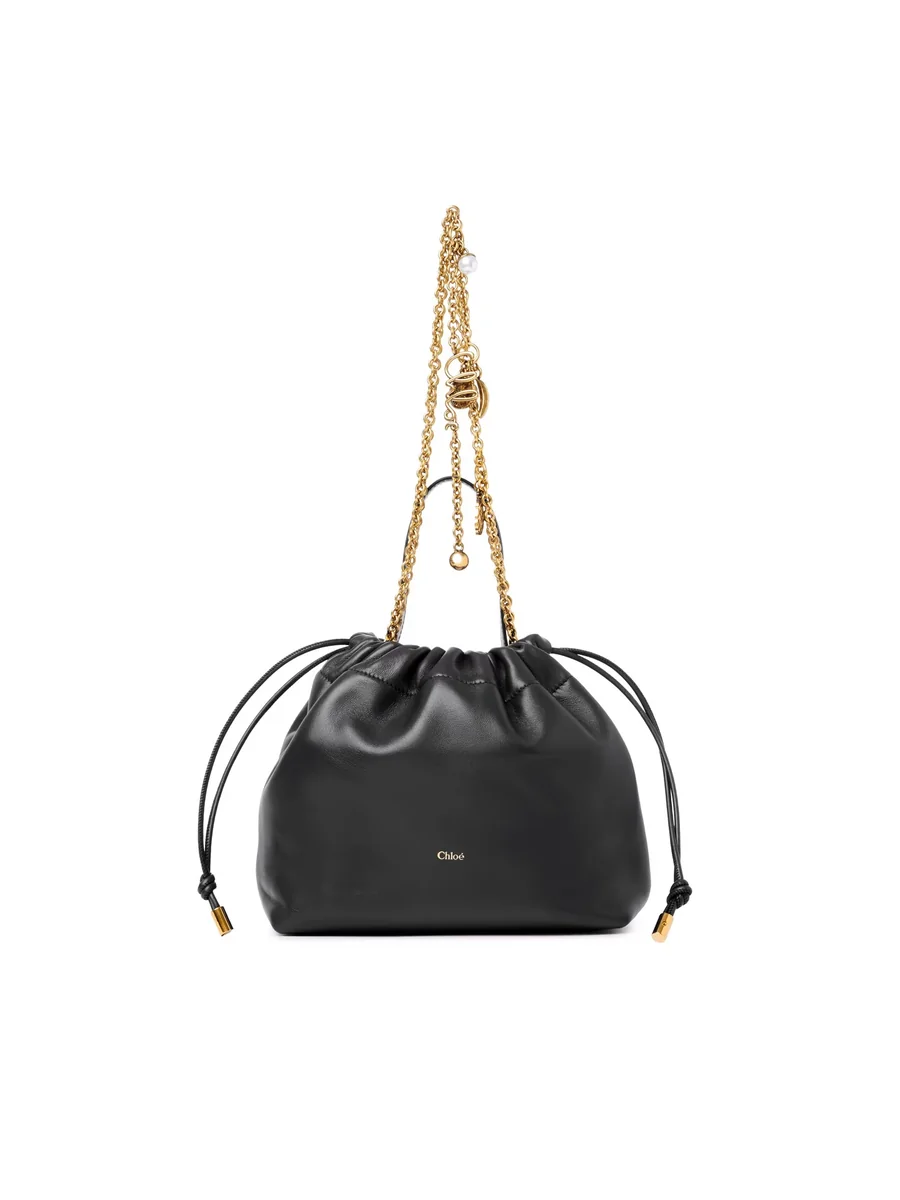 끌로에 소프트 가죽 스몰 Chloé Icons 체인 숄더백 Black 제품 사진 끌로에 소프트 가죽 스몰 Chloé Icons 체인 숄더백 Black 제품 사진