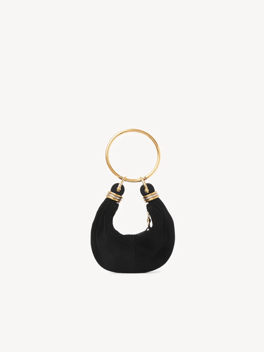 끌로에 스웨이드 가죽 미니 Bracelet Hobo Bag Black 제품 사진 끌로에 스웨이드 가죽 미니 Bracelet Hobo Bag Black 제품 사진