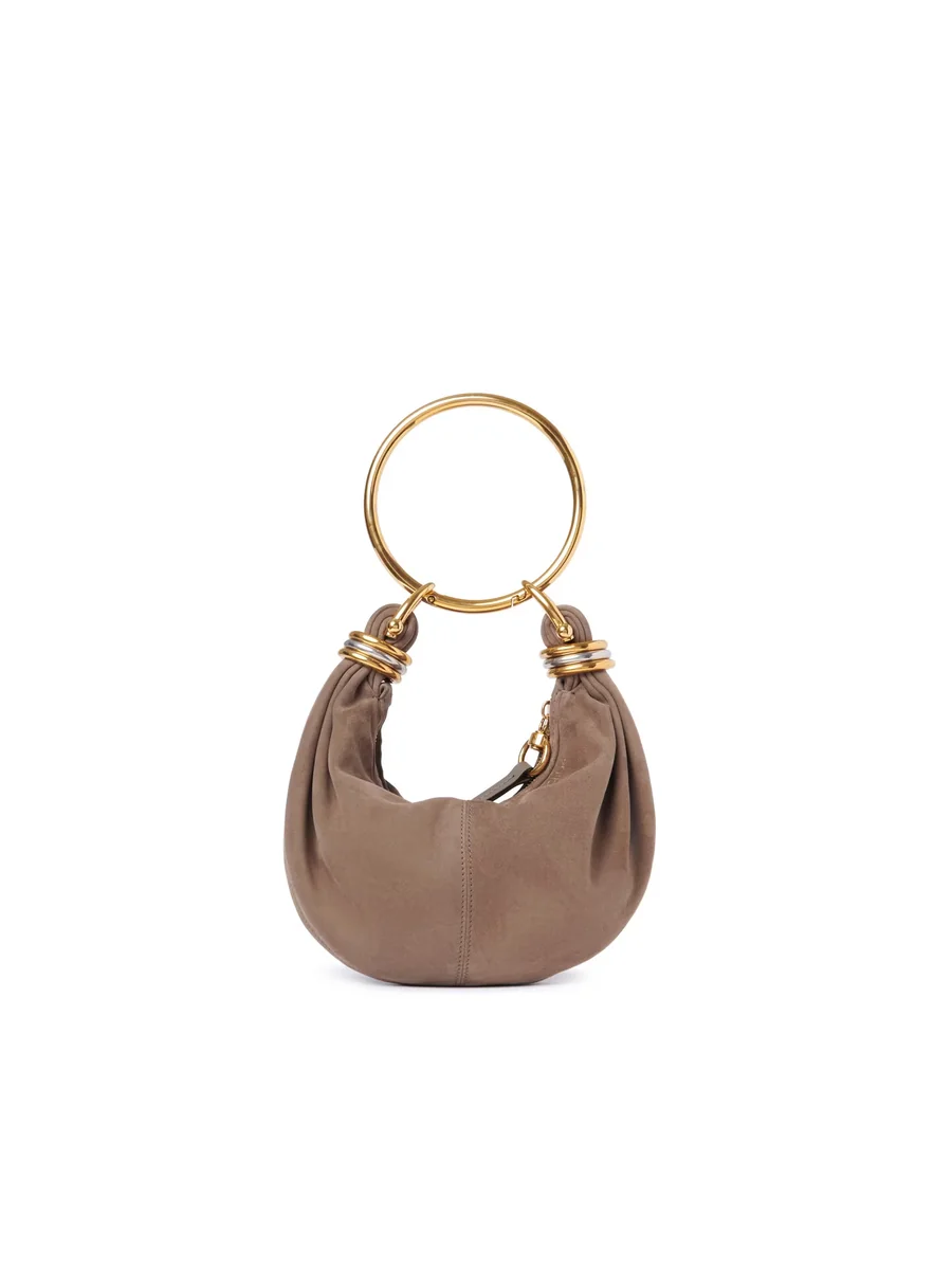 끌로에 스웨이드 가죽 미니 Bracelet Hobo Bag Flannel Grey 제품 사진 끌로에 스웨이드 가죽 미니 Bracelet Hobo Bag Flannel Grey 제품 사진