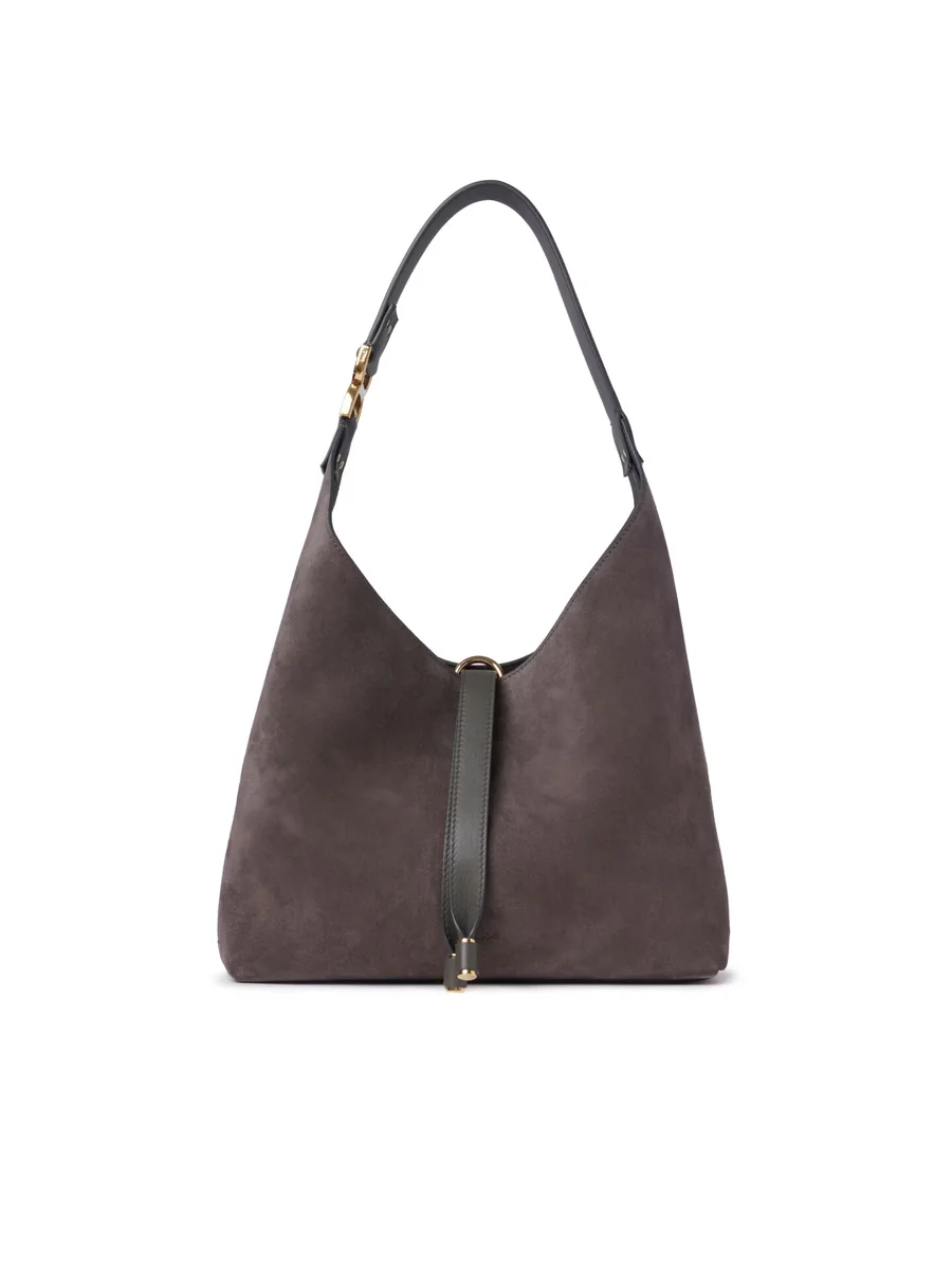 끌로에 스웨이드 가죽 스몰 Marcie 호보백 Flannel Grey 제품 사진 끌로에 스웨이드 가죽 스몰 Marcie 호보백 Flannel Grey 제품 사진