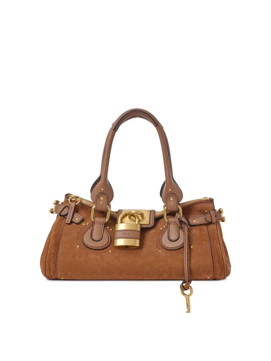끌로에 스웨이드 가죽 Paddington 백 Vintage Brown 제품 사진 끌로에 스웨이드 가죽 Paddington 백 Vintage Brown 제품 사진