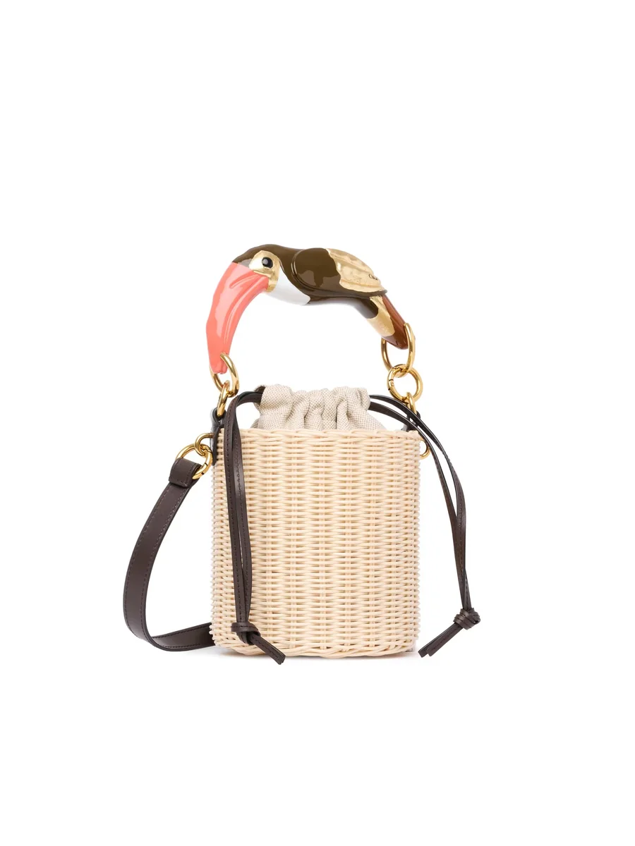 끌로에 위커 Chloé Tropicus 버킷 백 Hot Sand 제품 사진 끌로에 위커 Chloé Tropicus 버킷 백 Hot Sand 제품 사진